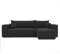 GREKPOL Canapé d'angle 3 places avec fonction couchage et tiroir de lit, 145 x 248 cm, canapé d'angle avec fonction couchage et tiroir de lit, canapé de salon
