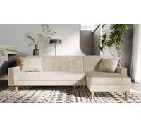 GrekPol Canapé d'angle avec fonction sommeil Lila Poso Beige Universal