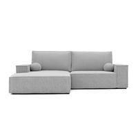 GREKPOL Canapé d'Angle Convertible 255x148 - Tissu Poso - Avec Espace de Rangement - Sofa XL 3 Places - Canapé Lit - Gauche