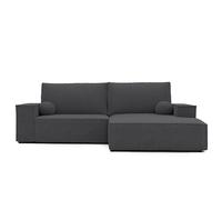 GREKPOL Canapé d'angle Convertible 255x148 - Tissu Poso - Canapé avec Espace de Rangement - Sofa XL - Canapé Convertible - Canapé 3 Places Convertible - Canapé Lit - Droite