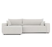 GREKPOL Canapé d'Angle Convertible 278x145 à Gauche ou à Droite - 3 Places Avec Espace de Rangement - Sofa Lit XL