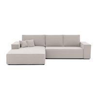 GREKPOL Canapé d'angle Convertible 294x185 - Tissu Poso - Canapé avec Espace de Rangement - Sofa XL - Canapé Convertible - Canapé 3 Places Convertible - Canapé Lit - Gauche