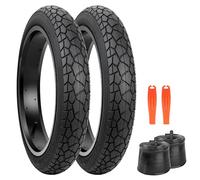 GRELiving 76-406 Pneu de vélo électrique 20 x 3,0" Fat Bike Tire 40PSI 3.0 Pneu de vélo électrique / VTT / Snow Bike (2 pneus + 2 tuyaux + 2 x leviers de pneu, 20 x 3,0)