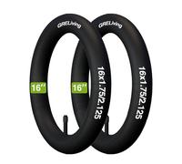 GRELiving Lot de 2 chambres à air 16" 16 x 1,75/2,125 AV35 mm compatible avec chambre à air de vélo 16" / vélo enfant / vélo électrique 16 x 1,75, 16 x 1,95, 16 x 2,0, 16 x 2,10, 16 x 2,125