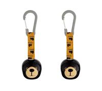 Grelot Anti-Ours avec Mousqueton, Lot de 2 Sonnette d'Alarme Léger pour Randonnée, Clochette Eviter Perdre pour Camping, Dispositif Avertisseur Animal pour Plein Air, Survie pour Randonneur