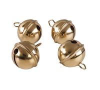 Rayher Clochettes, dorées, 1 set, métal, Ø29mm, brillantes, décoration, arts créatifs, Noël, carnaval, collier et jeux pour chats-2503406, Doré