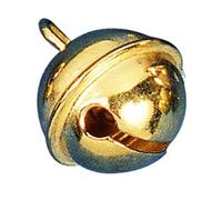 Rayher Lot de Clochettes, doré, 10 pces., métal, Ø19mm, brillantes, grelots, décoration, arts créatifs, Noël, carnaval, pâque, collier et jeux pour chats-3864500