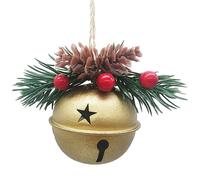 Grelot de Noël - 15cm, longue durée de vie | Décoration de sapin de Noël, petites cloches avec pommes de pin, cloches artisanales sonores en vrac pour Noëll, festival, décoration intérieure, couronne,