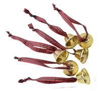 Grelot décoratif écossais en fer 15 cm rouge (F)