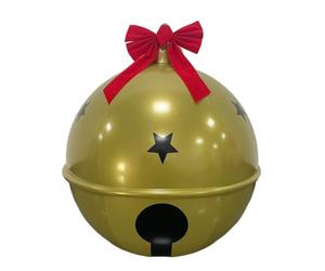 Grelots de Noël géants d'extérieur Décor de fête imperméable en PVC de 58 | Décorations de Noël gonflables pour jardin, cour, patio, porche, pelouse, , chemin, sentier, terrasse,