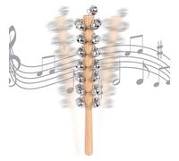 Grelots pour - Jouet musical à percussion de 30 cm | avec manche en bois et hochet | éducation précoce pour garçons et filles