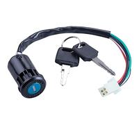 Greluma 1 Pc Moto 4 Fils Interrupteur e Contact compatible avec 50cc 70cc 90cc 110cc 125cc 150cc 200cc 250cc Taotao Sunl ATV Quad Dirt Pocket Bike Scooter Électrique