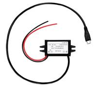 Greluma 1 pièce convertisseur étanche DC-DC 12 V à 5 V 3 A avec Port Micro USB, Module abaisseur Micro USB, Adaptateur d'alimentation Compatible avec Raspberry Pi 4, téléphone Portable, Voiture