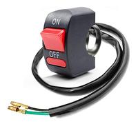 Greluma 1 Pièce Moto Guidon Interrupteur On Off Bouton Poussoir Vélo Moto Tuning Partie pour U5 U7 U2 LED Phare Scooter Electrombile