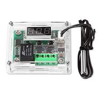 Greluma 1 Pièces Module régulateur de température 12 V avec boîtier,Module de Thermostat Numérique à Affichage XH W1209 avec Sonde NTC Etanche
