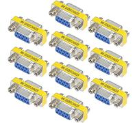 Greluma 10 pièces 9 Broches RS-232 DB9 Femelle à Femelle câble série Adaptateur de coupleur changeur de Genre