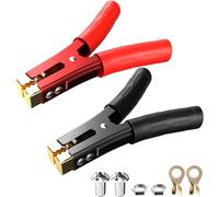 Greluma 2 pcs 1000A Serre câbles de démarrage de Batterie,Pinces Crocodiles Robustes,câbles de démarrage Pince de suralimentation,Pinces de Chargeur de Batterie de Voiture,pour Voiture,Bateau