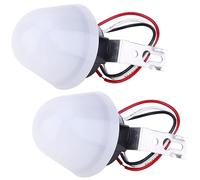 Greluma 2 Pcs Interrupteur photoélectrique 12V DC 10A, capteur à cellule photoélectrique, interrupteur marche/arrêt automatique pour éclairage public, interrupteur à capteur commande photoélectrique