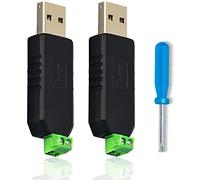 Greluma 2 pièces Adaptateur convertisseur USB vers RS485 Puce CH340 64 Bits adapté à Windows 7/8/Vista/MacOS/Linux