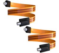 Greluma 2 Pièces Câble de raccordement Coaxial plat RG6 F de Type F pour fenêtres et portes, câble coaxial F femelle à femelle Compatible avec antenne TV