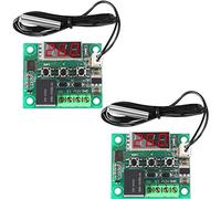 Greluma 2 pièces Module régulateur de température 12V, Module de Thermostat numérique d'affichage avec sonde NTC étanche -50~110 ℃, commutateur de Module de contrôle de température électronique