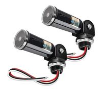 Greluma 2PCS Commutateur de capteur de cellule photoélectrique du crépuscule à l'aube,interrupteur photoélectrique,cellule photoélectrique étanche IP65 pour lumières extérieures 110V 120V 220V 240V