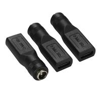 Greluma 3 Pcs Convertisseur femelle DC 5,5 mm x 2,1 mm vers USB C femelle, adaptateur prise DC 5521 vers prise Type-C