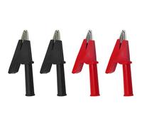 Greluma 4 pinces crocodiles à isolation complète, pinces Crocodile 1000 V/30A pour test électrique multimètre