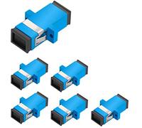 Greluma 6 pièces coupleur sc, adaptateur fibre optique simplex monomode (SM) femelle à femelle UPC connecteur Internet réseau monomode