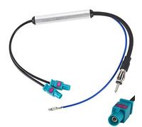 Greluma Adaptateur d'antenne d'autoradio, Adaptateur d'antenne Double Fakra Z vers DIN pour récepteur d'autoradio/unité de tête GPS