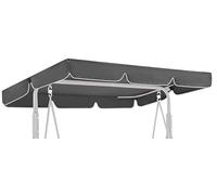 GREMEX Toit de Balancelle de Jardin 200 x 120 cm - Toile De Rechange pour Balancelle en Polyester Résistant - Imperméable et Anti-UV - Housse de Remplacement Extérieure Facile à Installer