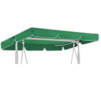 GREMEX Toit de balancelle de Jardin 230x120 cm Vert, imperméable | Toile de rechange 3 places - housse anti-UV, montage facile, polyester résistant, protection extérieure