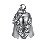 Gremlin Bell - Guard-ian Bell Pour Motos | Gardien De Cloche De Moto | Cloche Gremlin De Moto | Cloche Gardienne | Cloches D'aile De Coeur Pour Motos | Cloche D'exorcisme Pour Les Motards, Bonne Chanc