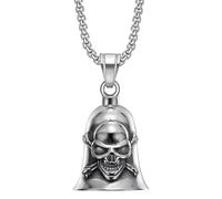 Gremlin Bells pour motos, ange gardien de cloche de moto - Cloche Gremlin polyvalente avec motif tête de mort,Biker Bell Style Hip-Hop pour motos, voitures, portails, portes de maison, sacs, vélos
