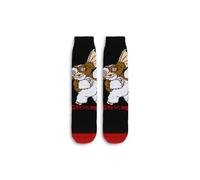 Gremlins 1 paire de chaussettes Gizmo Slipper Socks Gift Box, pour homme, taille unique, noir et rouge