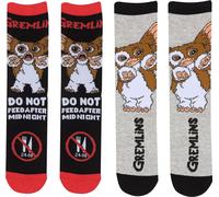 Gremlins - Chaussettes pour homme/femme unie(pack de 2) HE3184 (L-XL) (Coloré)