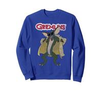 Gremlins Flasher Sweatshirt, Unisexe pour Adultes, Bleu Royal, XXL