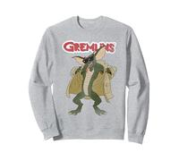 Gremlins Flasher Sweatshirt, Unisexe pour Adultes, Gris Chiné, XXL