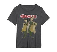 Gremlins Flasher T-Shirt, Femme Grandes Tailles, Chiné Foncé, 6X