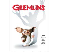 Gremlins - imprimé "What You See" PM9991 (40 cm x 30 cm) (blanc/noir/rouge)