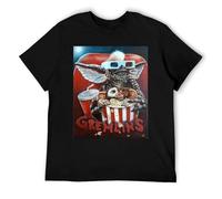 Gremlins Men's Women T-Shirt Retro Film TV Movie 80's Size S M L XL 2XL 3XL Black