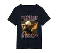 Gremlins Nous Sommes de Retour T-Shirt, Femme Grandes Tailles, Noir, 4X
