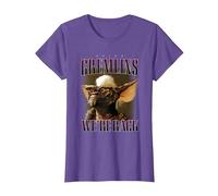 Gremlins Nous Sommes de Retour T-Shirt, Femme, Violet Chiné, S