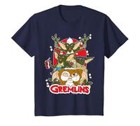 Gremlins Popcorn T-Shirt, Enfant, Bleu Marine, 6 Ans