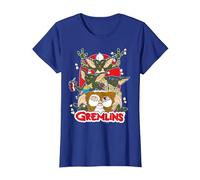 Gremlins Popcorn T-Shirt, Femme, Bleu Royal, XS