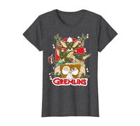 Gremlins Popcorn T-Shirt, Femme, Chiné Foncé, XS