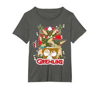 Gremlins Popcorn T-Shirt, Femme Grandes Tailles, Asphalte, 1X