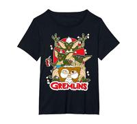Gremlins Popcorn T-Shirt, Femme Grandes Tailles, Noir, 1X