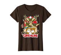 Gremlins Popcorn T-Shirt, Femme, Marron, L