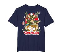 Gremlins Popcorn T-Shirt, Homme Grandes Tailles, Bleu Marine, 6X Tall